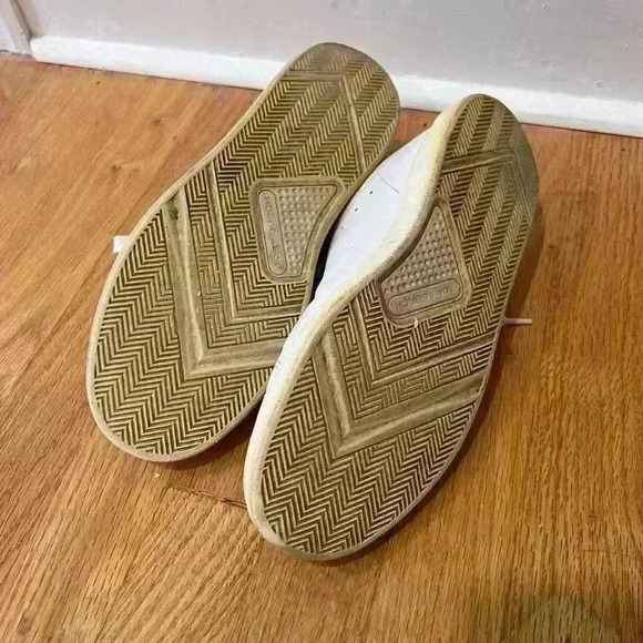 Tory Burch 8 Howell Leather Sneaker Titanium White Warm Roccia Snake Embossed - Picture 5 of 6